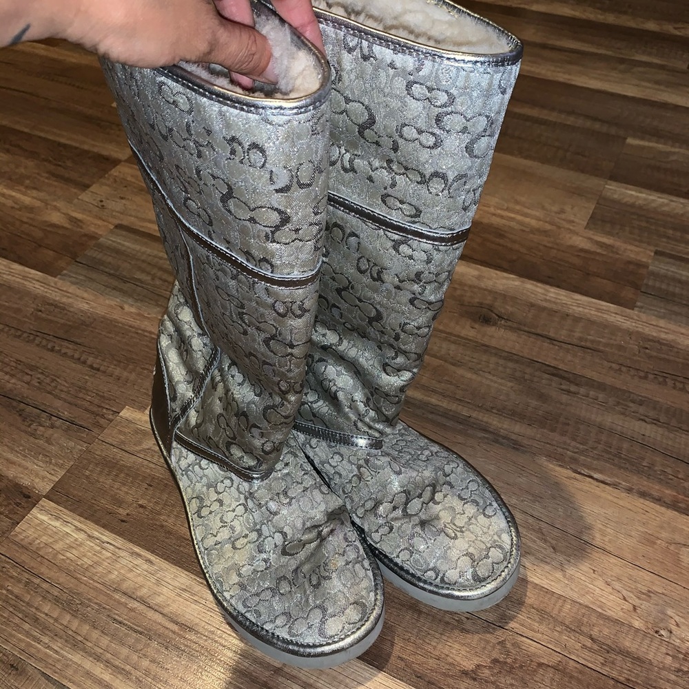 Silver Coach Boots